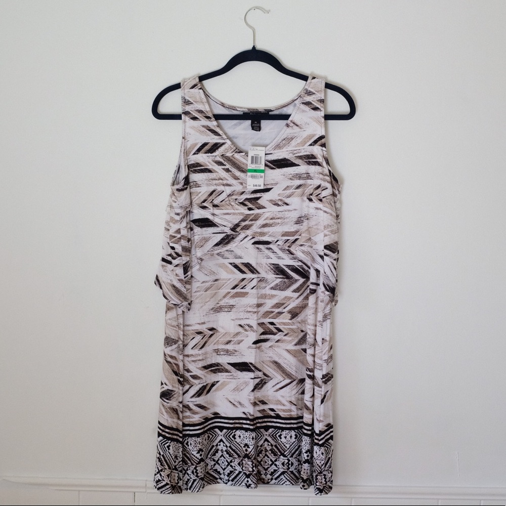 Style & co petite L super soft sleeveless dress
